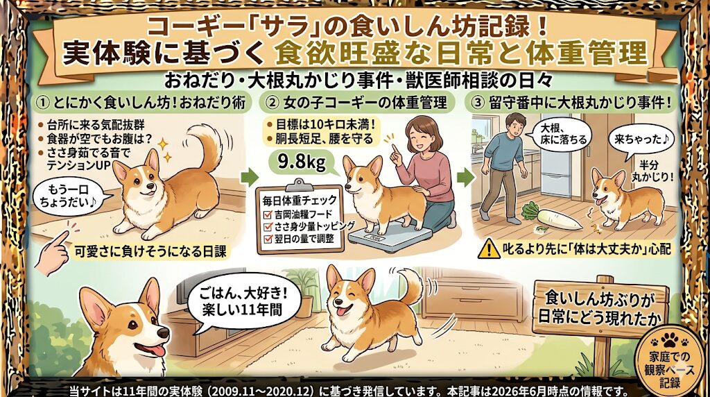 サラの食いしん坊エピソード｜一本の大根を丸かじり事件