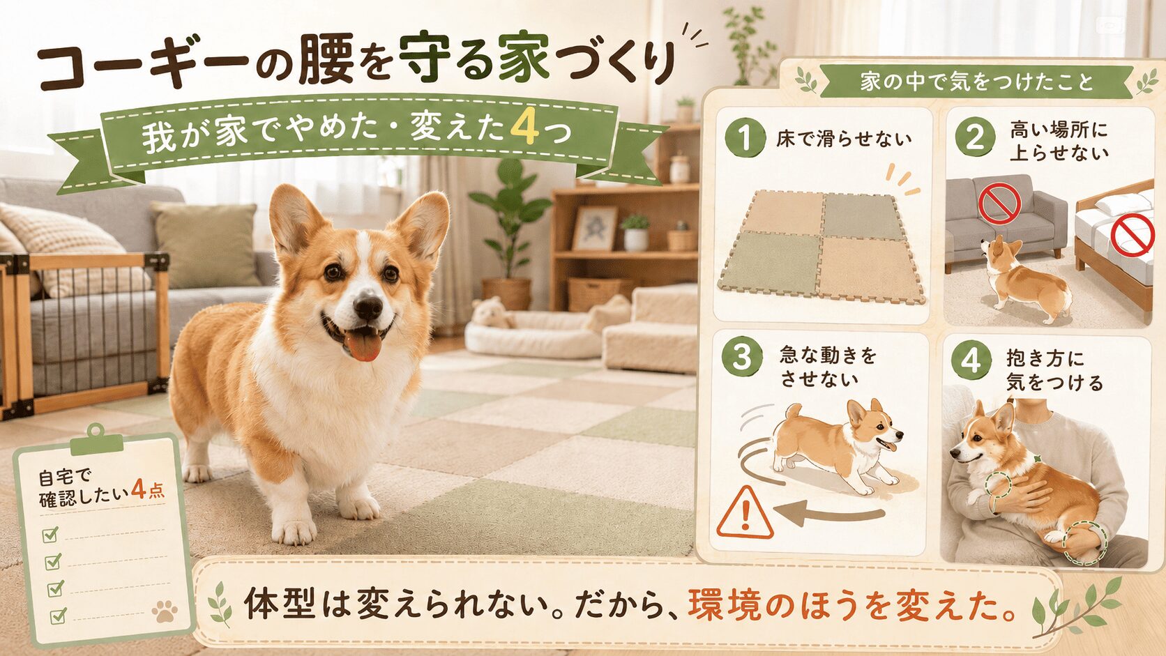 胴長短足の腰のために、家の中でやめたこと｜11年つづけた4つの習慣